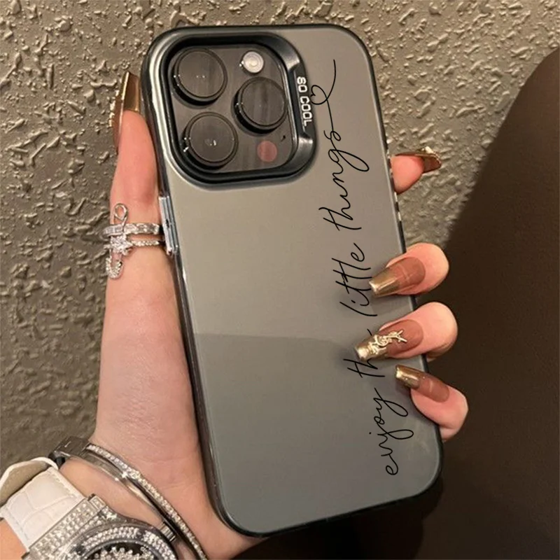 Puzdro na telefón pre iPhone 16 15 14 Pro Max 13 12 12 Mini 11 Pro Max 7 8 Plus x xs SE2 Anglická veta Grafika Tlačená nárazová odolnosť
