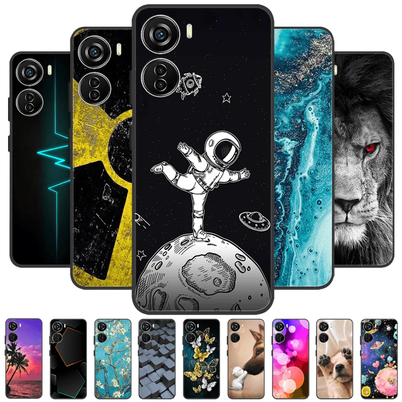 Puzdro na telefón pre Nubia Neo 8150n Matte Silikone TPU Cover for ZTE Blade V41 Vita Axon 40 Lite V40 Dizajn 4G V50 Dizajn 5G nárazník