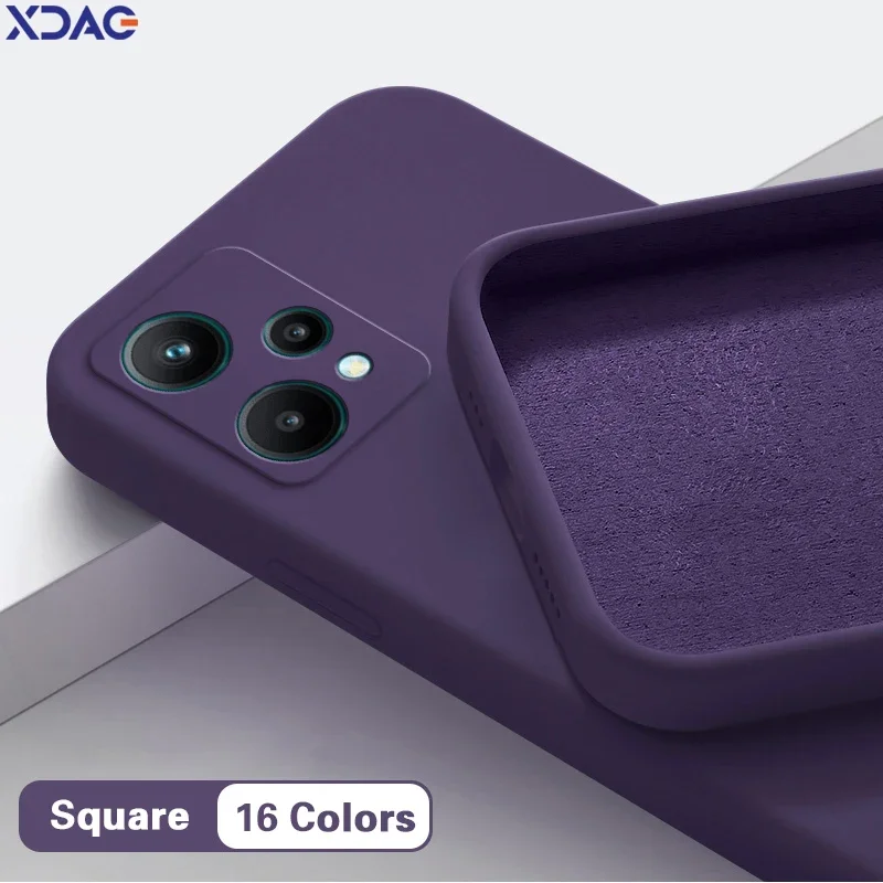 Puzdro na telefón pre Oppo Realme 9 Pro Se 9i 9Se 9Pro 5G Speed ​​Shell Soft Soft Original Original High Qualiy Liquid Silikone Solid Color zadný kryt