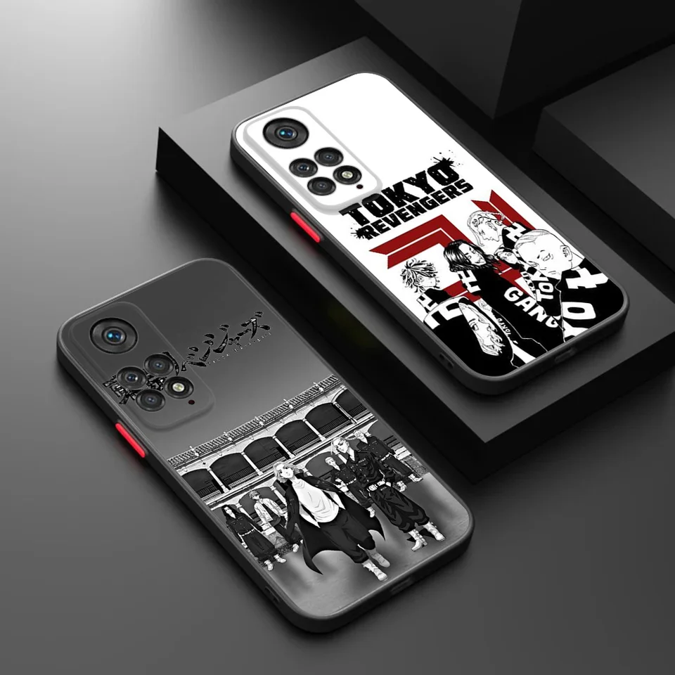 Puzdro na telefón pre redmi poznámku 11 11S 13 12 Pro 12c 5g Xiaomi 11t 12t 12x 4g Lite Tokyo Revengers Matte Frosted Lasting Cover