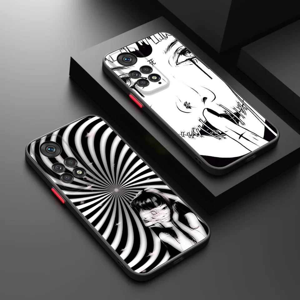 Puzdro na telefón pre redmi poznámku 11 11S 13 12 pro 12c 5g xiaomi 11t 12t 12x Junji Ito Tomie Tees Manga Matte Frosted Lasting Cover