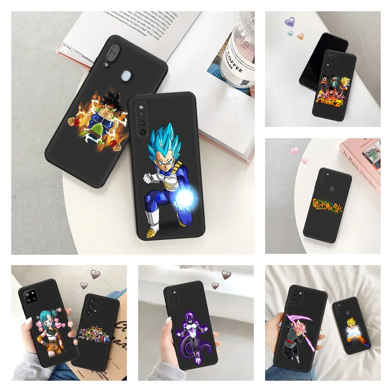 Puzdro na telefón pre Samsung A24 A20E A21S A22 A23 A25 A11 A12 A13 A14 A15 A10 A30 A30 Dragon Anime Balls DBZ Soft Silicon Silikone Cover DBZ