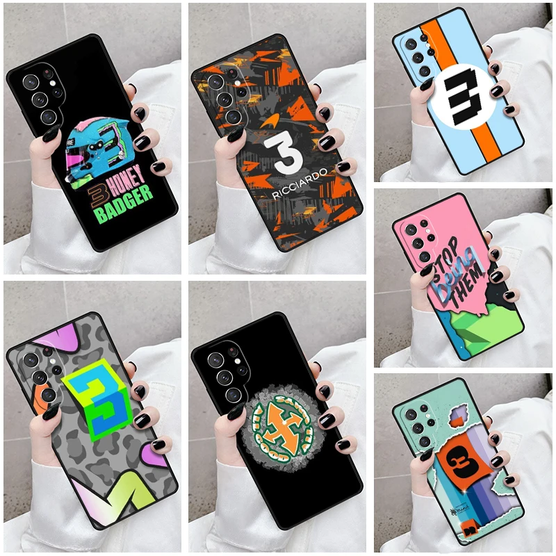 Puzdro na telefón pre Samsung Galaxy S24 S23 S21FE S22 Ultra plus poznámka 10 20 S8 S9 S10 Cover F1 Daniel Ricciardo 3