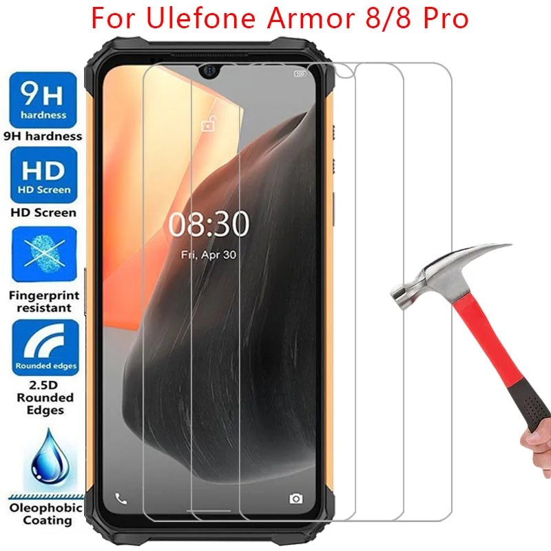 puzdro na telefón pre Ulefone Armor 8 Pro Chránič obrazovky Temperované sklo na Armor8 Armor8pro 8pro zadný kryt 360 8case Procease