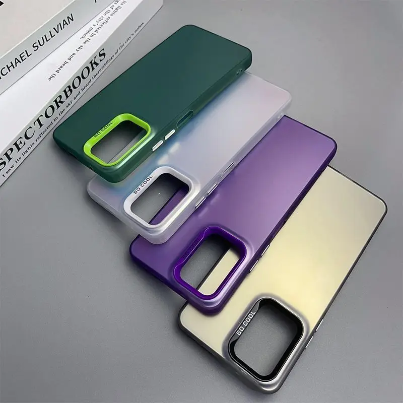 Puzdro na telefón pre Xiaomi mi 10 lite 5g puzdro matný laser farebný nárazník