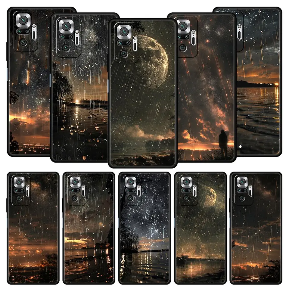 Puzdro na telefón pre Xiaomi Redmi Poznámka 14 13 12 5G 11 10 Pro 4g 9s 9 14c 13c 12c 10c 9c 9a Cover Krajina dažďová cestovanie príroda príroda