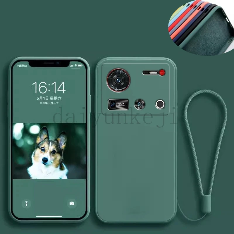 Puzdro na telefón pre Zte Nubia Z70 Ultra Z70ultra Z60 Ultra Case Liquid Silikone Protective Soft Cover Funda