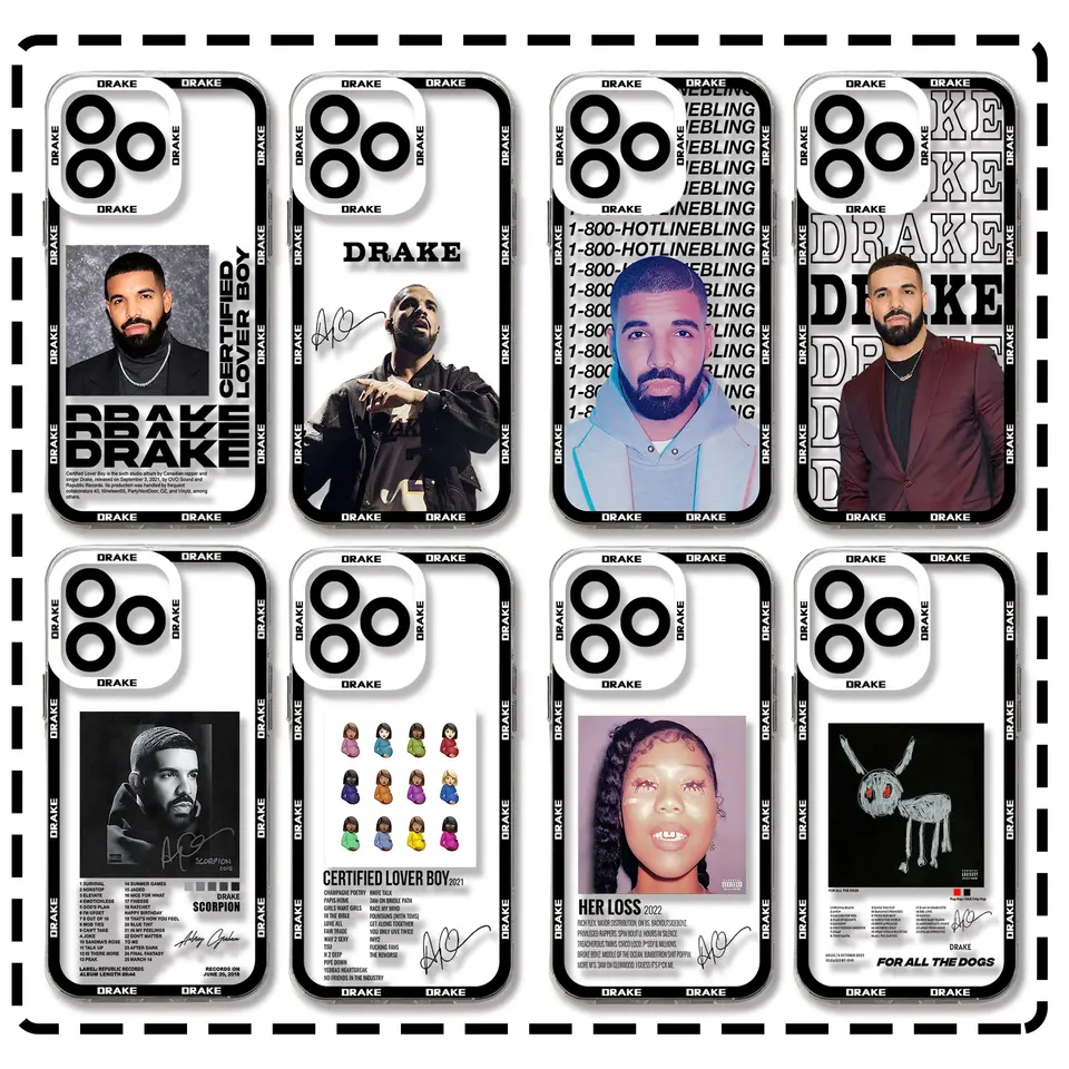Puzdro na telefón Rapper Drake pre Samsung S24 S23 S22 S21 S20 S10 Fe Note0 Note10 Plus Ultra Lite 5G Clear Soft TPU Cover TPU