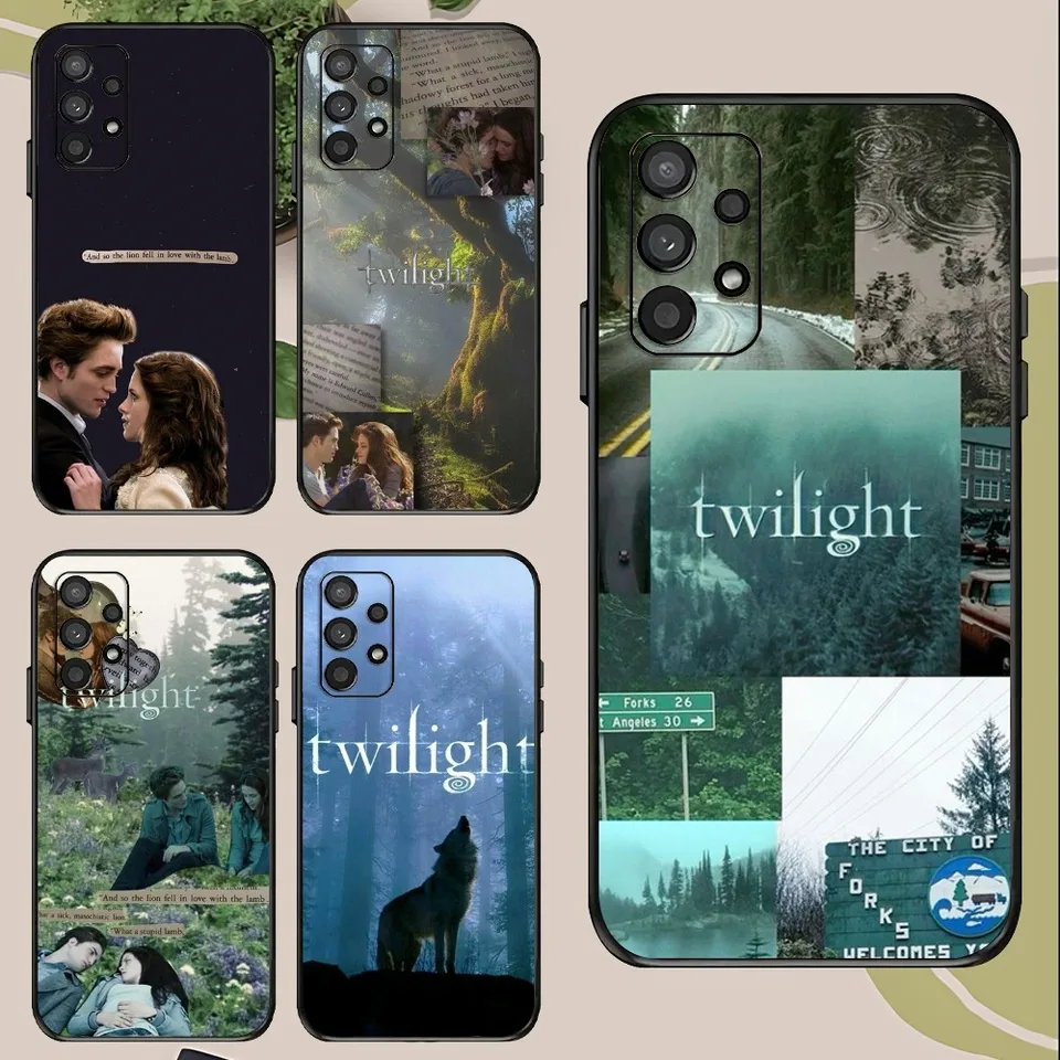 Puzdro na telefón Twilight pre Samsung Galaxy A52 A12 A51 S21 Edge S22ultra S23 S24 Plus Ultra Black Cover
