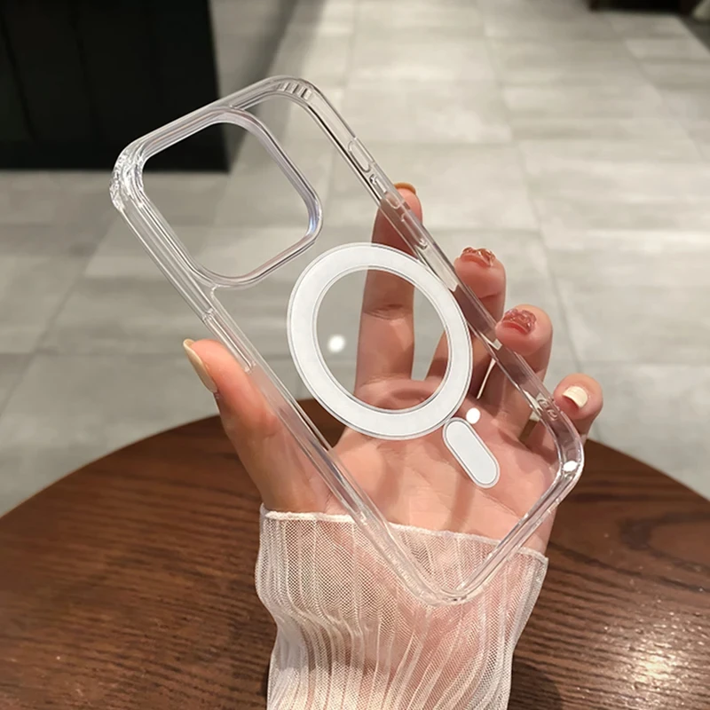 Puzdro na telefón vhodné pre iPhone 11, 12, 13, 14, 15 Pro, nezžlaté magnetické nabíjacie puzdro