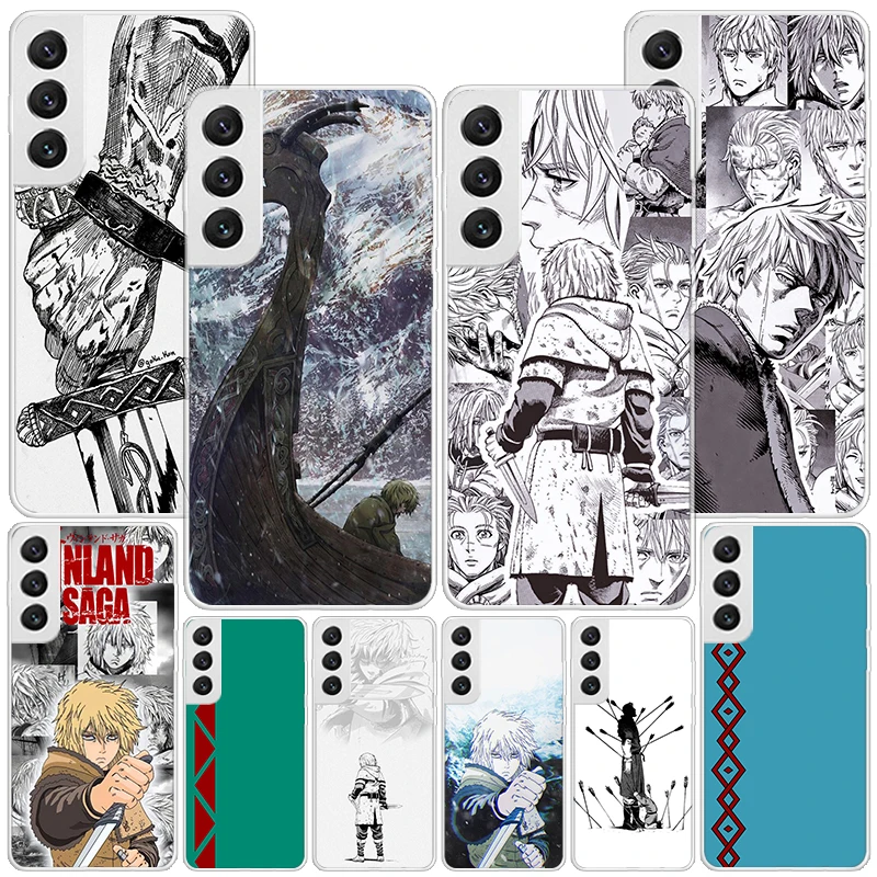 Puzdro na telefón Vinland Saga pre M12 M21 M30S M31S M32 M51 M52 POZNÁMKA 10 LITE 20 Ultra 9 8 + J4 J6 Plus J8 Soft Coque Coque