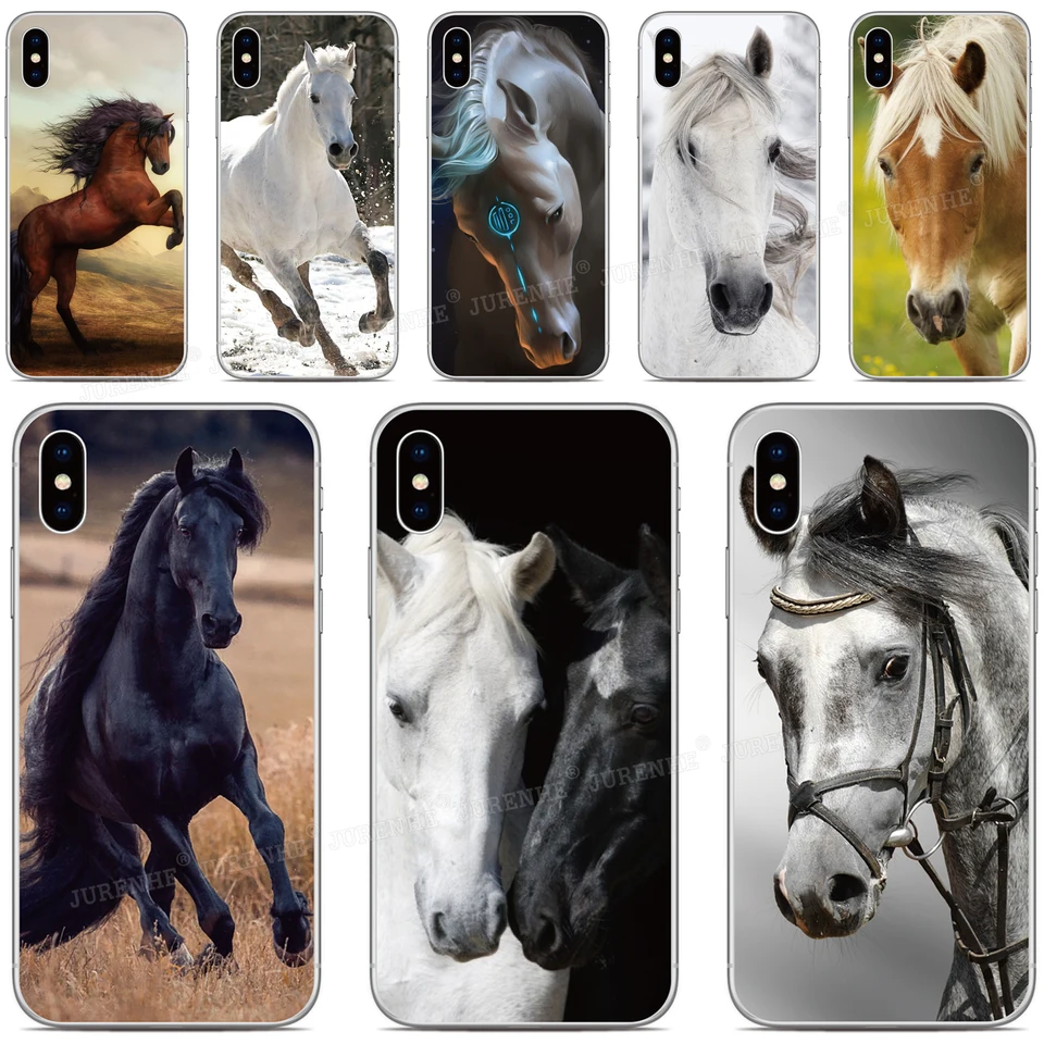 Puzdro na telefón čierneho koní pre Samsung Galaxy A16 4G A15 A35 A55 A25 A34 A54 5G A06 A05 F05 M05 F15 M15 S24 Ultra M14 F14 Cover