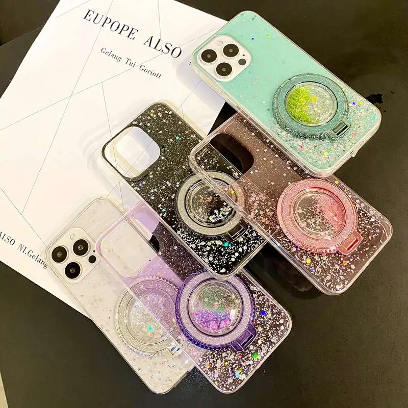 Puzdro na trblietky Rýchle držiak na zvonenie telefónu pre Samsung Galaxy A02S A03S A04S A05S A21S A22S A52S A10S A20S A30S A50S A5S softvér A7