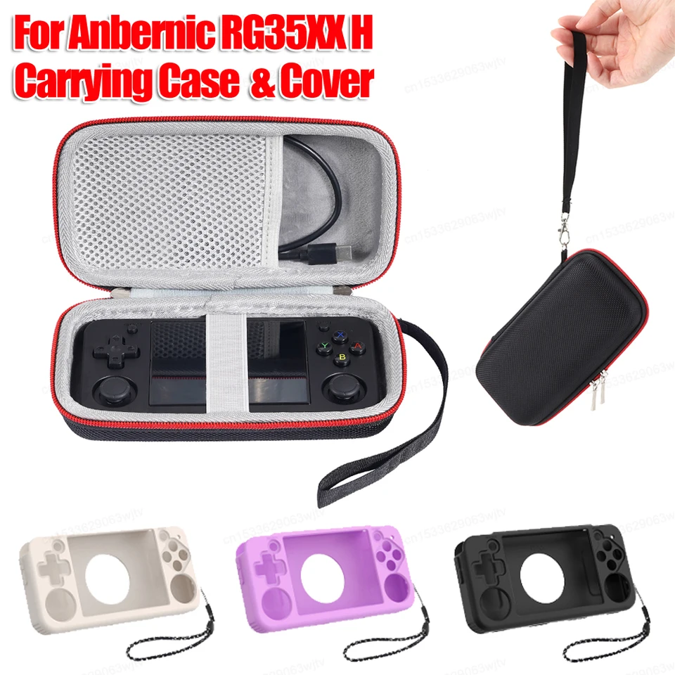Puzdro na tvrdú prepravu pre Anbernic RG35XX H/RG353M Shockproof Retro Game Travel Storage Bag Ochranné puzdro Príslušenstvo