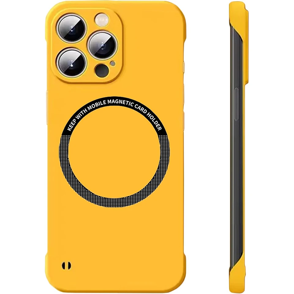 Puzdro na zadné krytiny bez luxusnej hranice pre iPhone 16 15 14 13 12 11 Pro Max Plus Mini Candy Color Matte Shell Strong Magnetic Magsafe