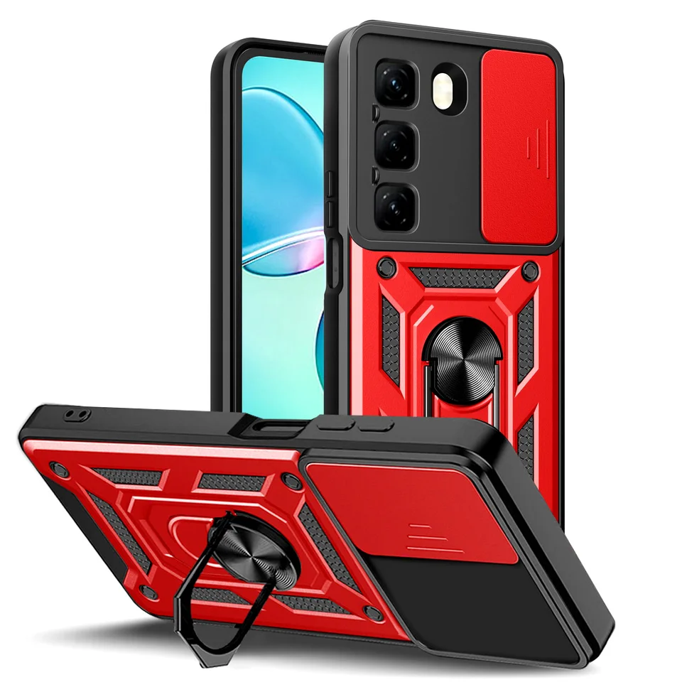 Puzdro o ochranu fotoaparátu pre Infinix Hot 50 50 Hot 40 Pro 40i 30 Paly 30i 20 Infinix Smart 9 8 Pro 7 Hybridný zadný kryt
