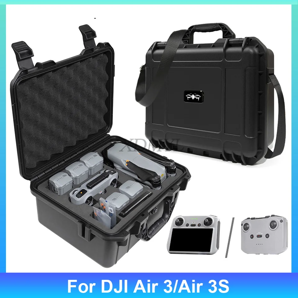 Puzdro odolné voči výbuchu pre DJI Air 3/AIR 3S RC 2/RC N2/RC N3 HARD AURTACE SUFECTISE OCHRANA KAJETKA KAMERA DORNO
