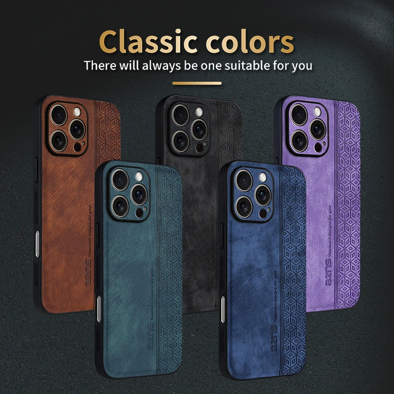 Puzdro pre Apple iPhone 13 Pro Max 13 Pro Pase Pase Nový príchod Luxusný kožený kryt pre iPhone 13 Phone Cover Cover Non-Slip Protect