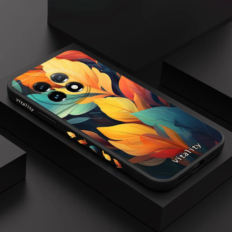 Puzdro pre farebný list pre list pre OnePlus 12 12R 11R 10 10R 10T 9R 9RT 9 8T 8 7 7T Pro 5g kvapalný silikónový kryt