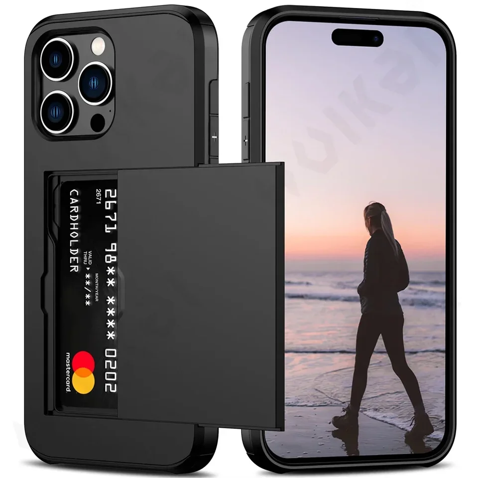 Puzdro pre iPhone 16 15 14 13 12 11 Pro Max x xr xs 7 plus 2024 Slim Dual Laye High Duty Ochranné ochranné kryt