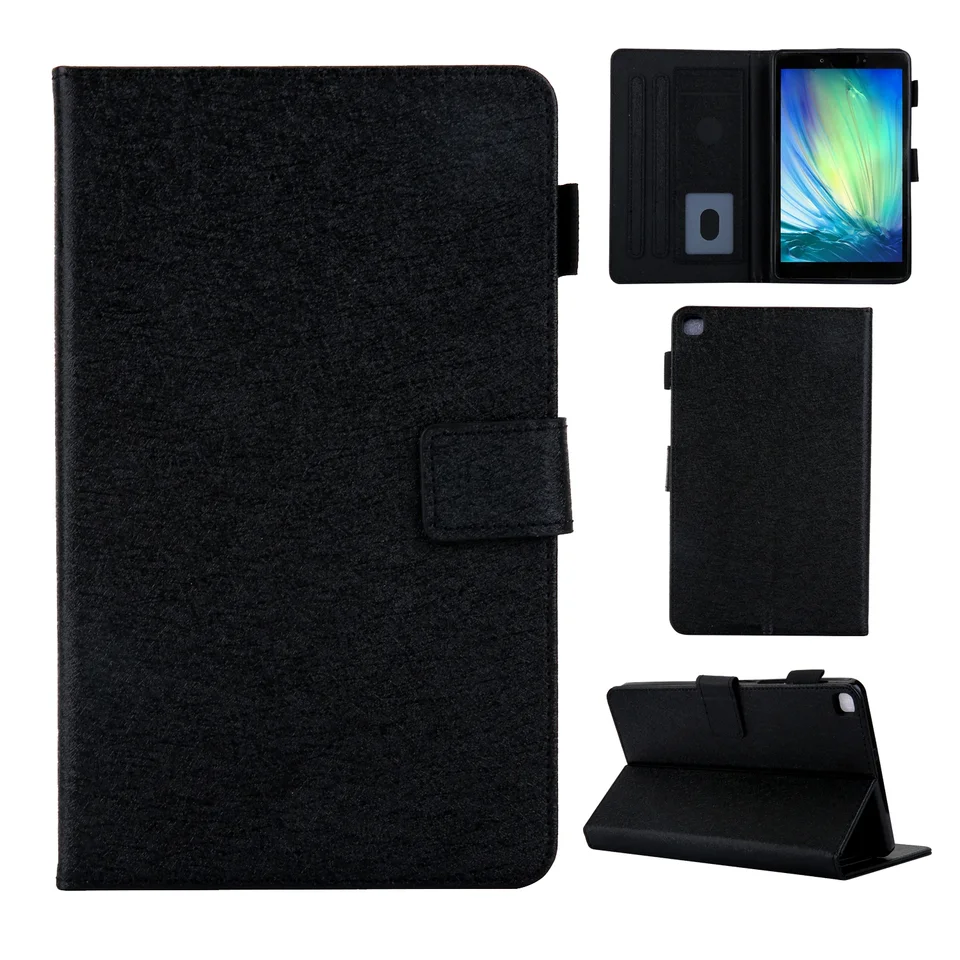 Puzdro pre kartu Samsung Galaxy Tab A 8.0 2019 SM-T290 SM-T295 T295 T297 Funda Tablet Solid PU Leather Coque Tab A 8