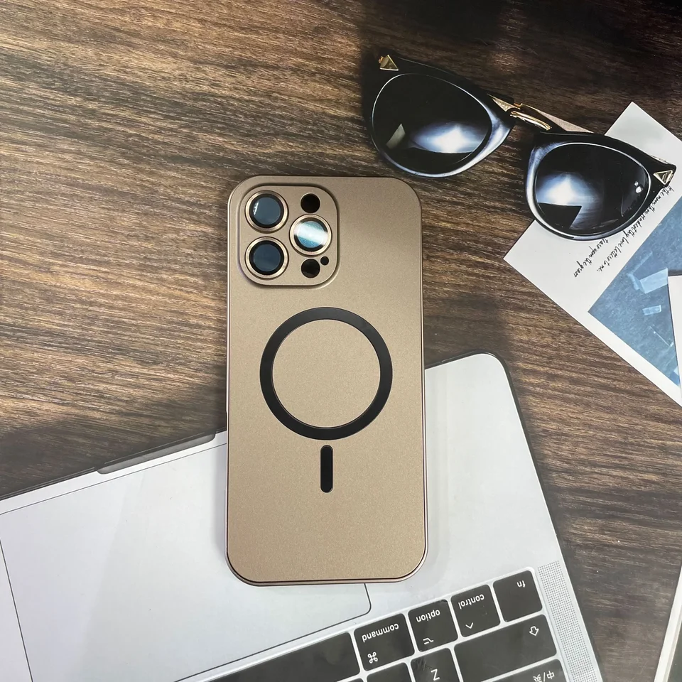 Puzdro pre kovový rám pre iPhone 12 13 14 15 16 Pro Max Plus Luxusné hliníkové počítačové kryt