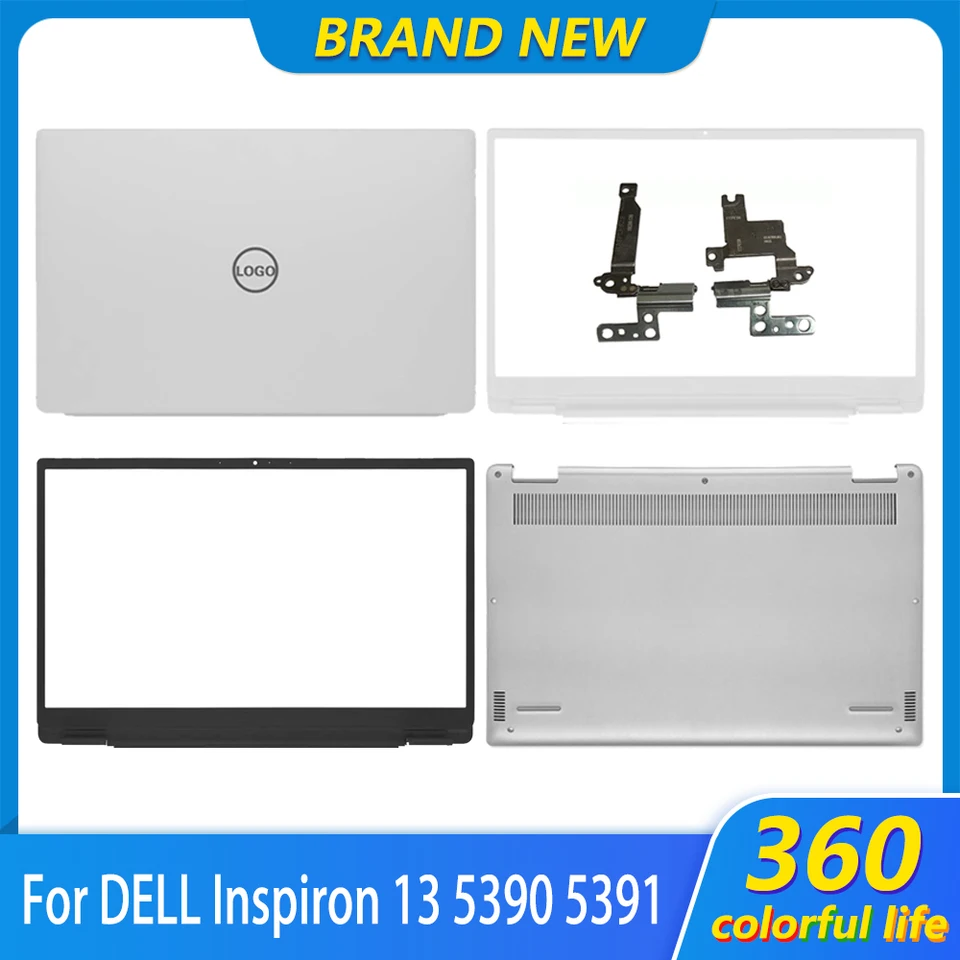 Puzdro pre laptop pre Dell Inspiron 13 5390 5391 LCD zadný kryt predného rámu Hinges Palmrest horný puzdro dolný spodný kryt Striebor 13.3