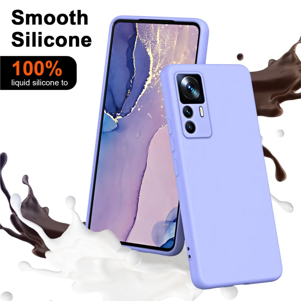 Puzdro pre luxusné tekuté silikónové puzdro pre Xiaomi 12T Pro Fundas Shock odolný voči mäkkému telefónu XIOMI 12T PRO MI12TPRO REDMI K50 Ultra Case