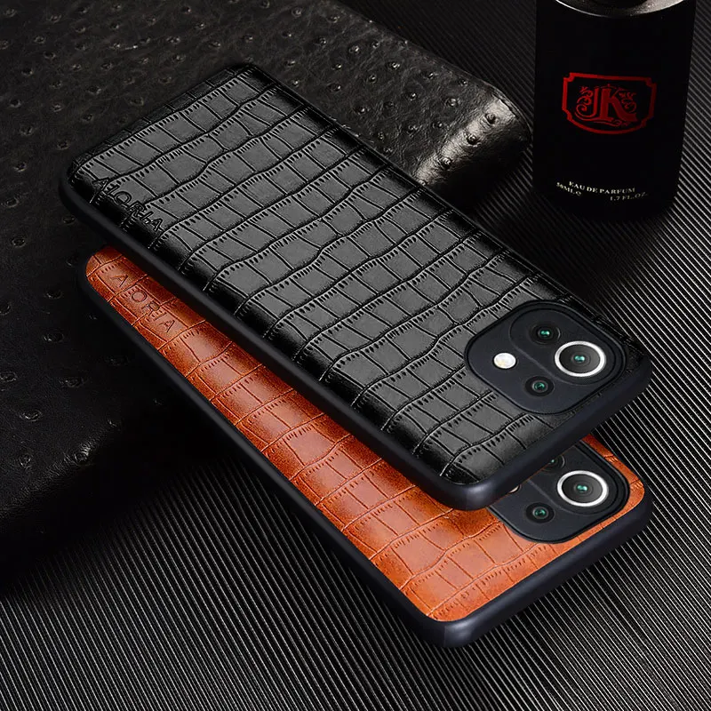 Puzdro pre luxusnú kožu pre Xiaomi Mi 11 Lite 5G NE 11T Pro Ultra Slim Fit Premium Back Cover pre Xiaomi 11 Lite 5G Case Funda Cape