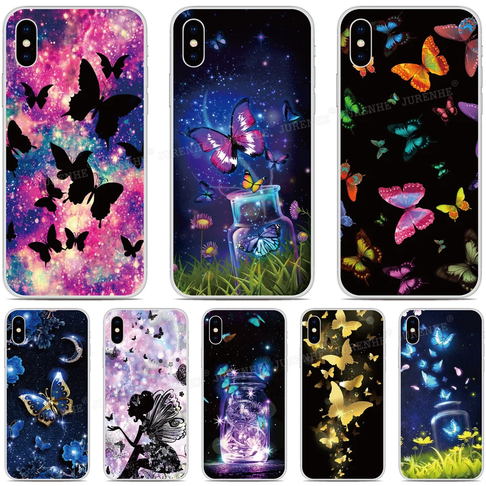 Puzdro pre motýľ Fairy pre Sony Xperia 10 5 1 III III IV V 2023 XZ5 XZ4 XZ3 XZ2 XA2 PLUS XA3 ULTRA L4 L3 E5 Z5 Lite Cover
