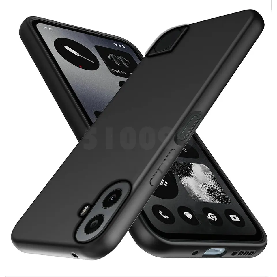 Puzdro pre nič za telefón CMF Phone 1 Phone1 Black Matte Silicon TPU Soft Soft zadný kryt puzdro pre nič za telefón CMF telefón