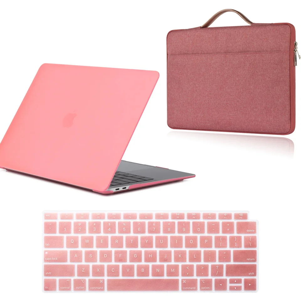 Puzdro pre notebook pre Apple MacBook Air 13/11/Pro 13/5/15/MacBook White 13 Ochranná škrupina + kryt klávesnice + taška na laptop