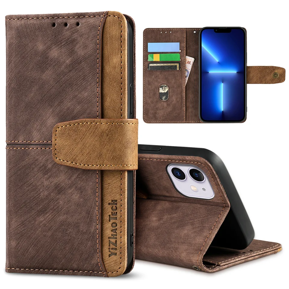 Puzdro pre peňaženku pre Tecno Camon 30 Pro 20 Premier 19 NEO 18P 18 17 15 Air 12 Retro Leather 3 Card Sloter Držiteľ knihy Phone Cover Funda