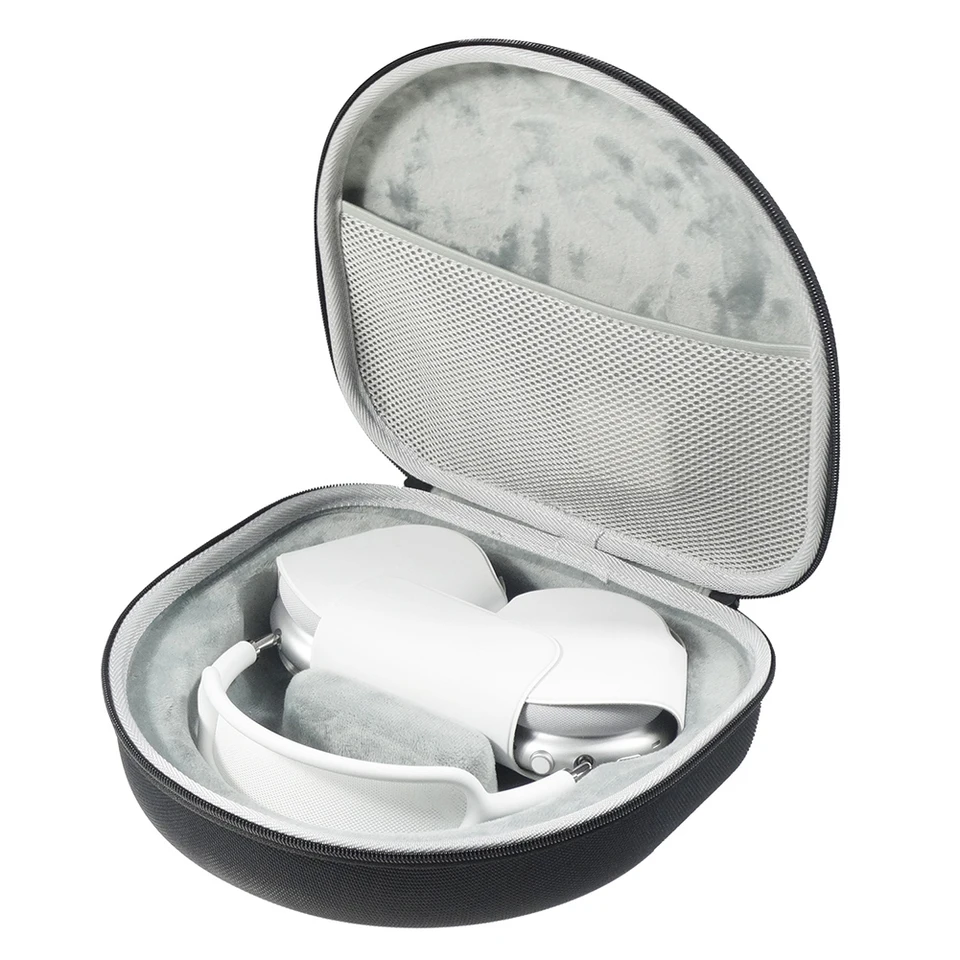 Puzdro pre prenášanie s sieťovou vreckovou EVA Ochranné puzdro Vodotesné bezdrôtové headset Ochranná skrinka pre Apple AirPods Max