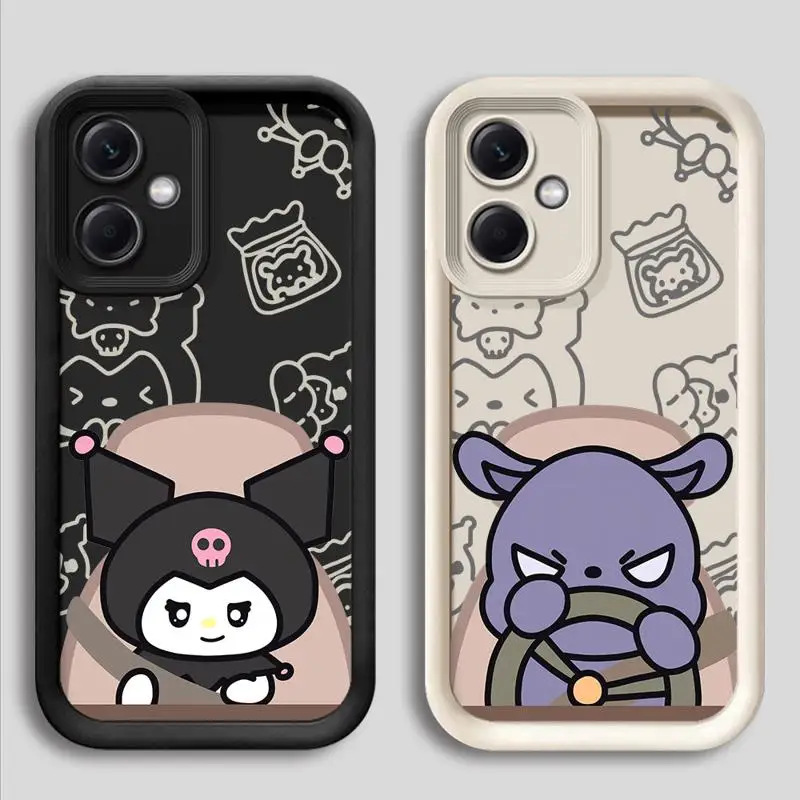 Puzdro pre rebrík Angel Eye pre Xiaomi Redmi 11 10 Pro 13 12 12C A1 Plus POCO X3 NFC TELEFINNÝ kryt silikónovej fondy karikatúra roztomilá KUROMI