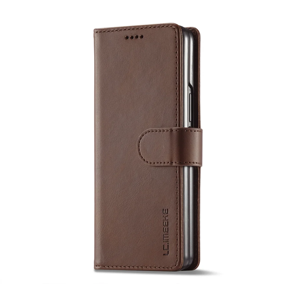 Puzdro pre Samsung Galaxy Z Fold 4 Puzdro telefónu Newhot Luxusný kryt peňaženky pre Samsung Galaxy Z Fold 3 Telefón kryt kože kožené magneticr