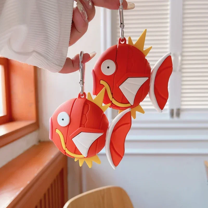 Puzdro pre slúchadlá s 3D strojom pre AirPods 4 3 2 Pro Gold Fish Model Cover pre AirPods 4 2024