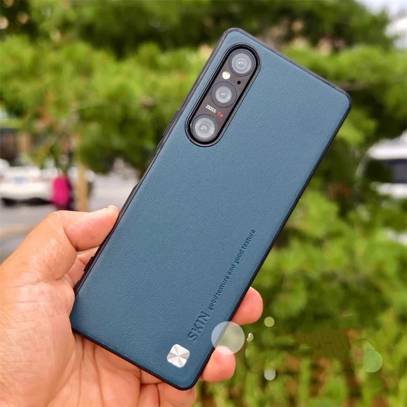 Puzdro pre Sony Xperia 1 V 5 10 IV 1 III Luxusné silikónové kožené ochranu Telefón Zadný kryt pre Xperia 1IV 5V 10V Stylish Bumper