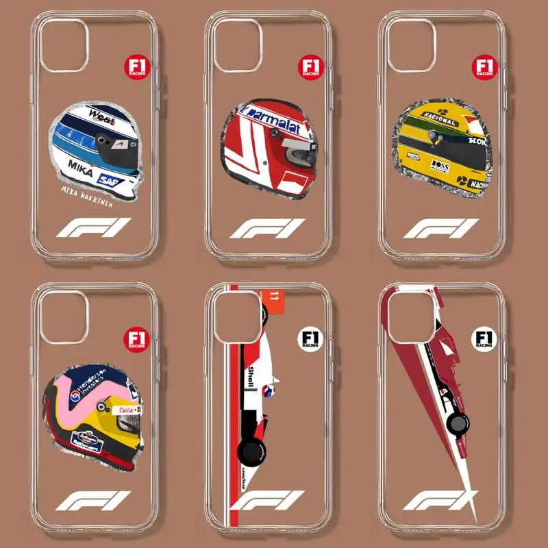 Puzdro pre telefón Formule 1 F1 pre Samsung Galaxys20 S21 S30 Fe Lite Plus A21 A51S Note20 Transparent Shell