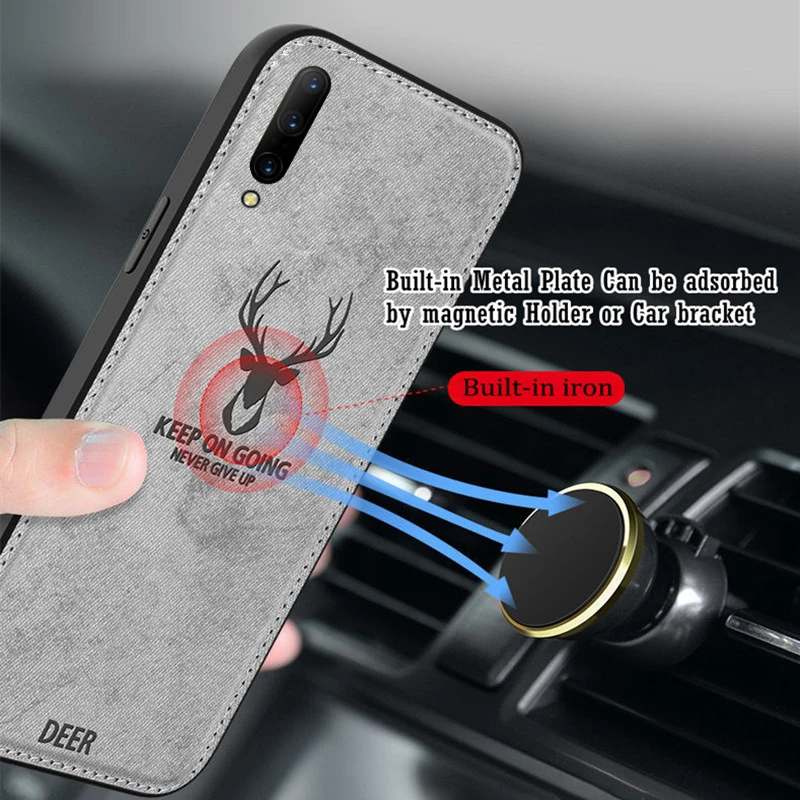 Puzdro pre telefón pre Xiaomi Mi 8 9 10 11 Lite A2 A3 Mix 2s 3 9T 10T 11T POZNÁMKA 10 PRO 12T MAGNET Soft Tkanina Coverov jeleň mačky