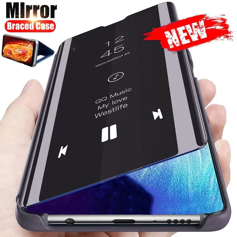 Puzdro pre Xiaomi POCO X4 Pro 5G inteligentné zrkadlo Magnetický preklopný kryt Xiomi Poko poxo x4pro POCOX4 x 4 4x NFC Držka
