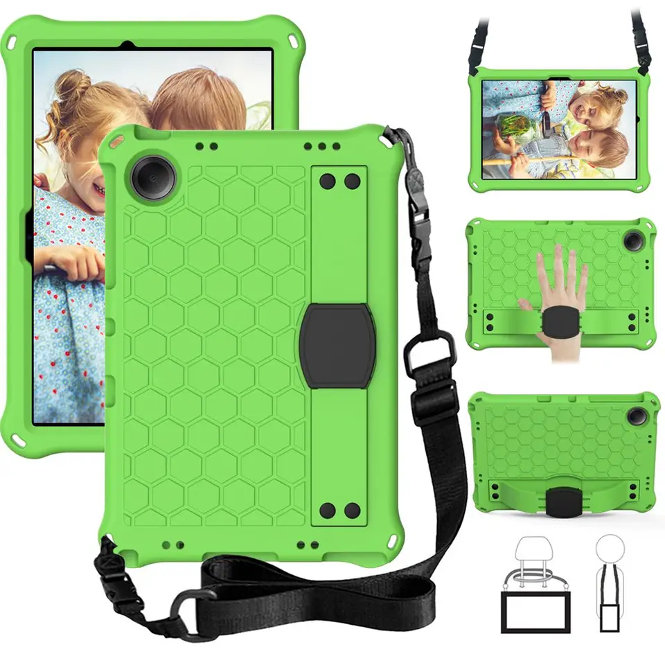 Puzdro pre Xiaomi Redmi Pad SE 11,0 palca 2023 Ochranné stojany SHELL EVA DETI KRYT PRE RED MI PAD SE 11 COQUE + RAME STRAP