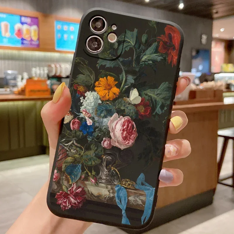 Puzdro pre Xiaomi Redmi Poznámka 12 11 10 Pro 12S 12c 11S 10S 10A 10C 5G A1 A2 Plus 2022 Kvetinové prípady mäkkého silikónu