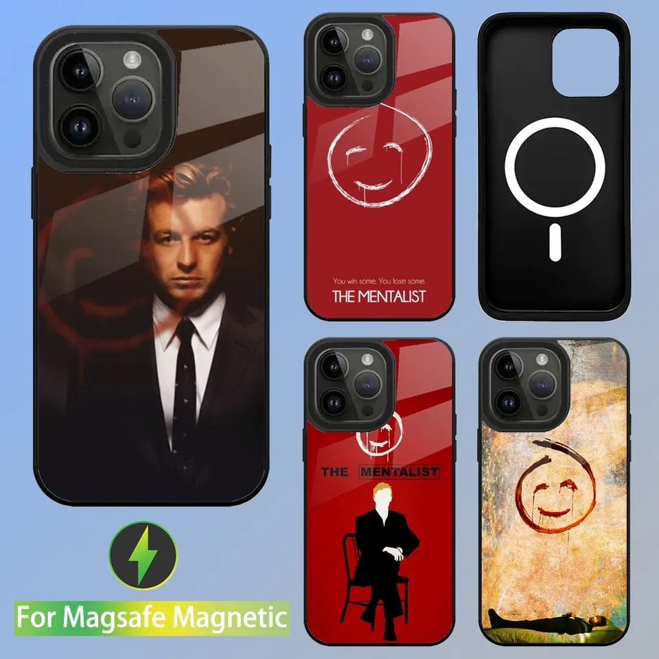 Puzdro Red John The Mentalista Phone pre iPhone 15,14,13,12,11, Plus, Pro, Max Mini Magsafe magnetické bezdrôtové nabíjanie