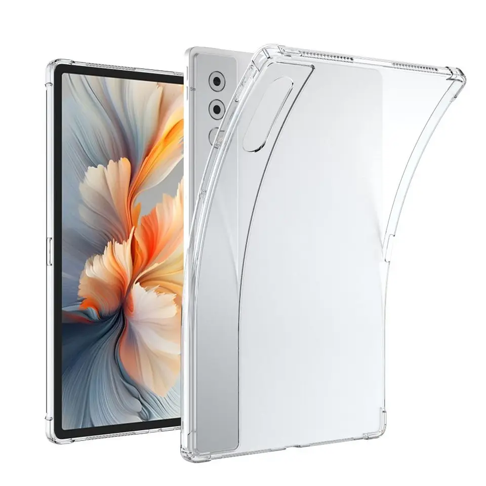 Puzdro Tablet pre Lenovo Xiaoxin Yoga Pad Pro 12,7 palca Transparentné TPU Soft Soft Cover Shock odolný voči ochrannému plášeniu