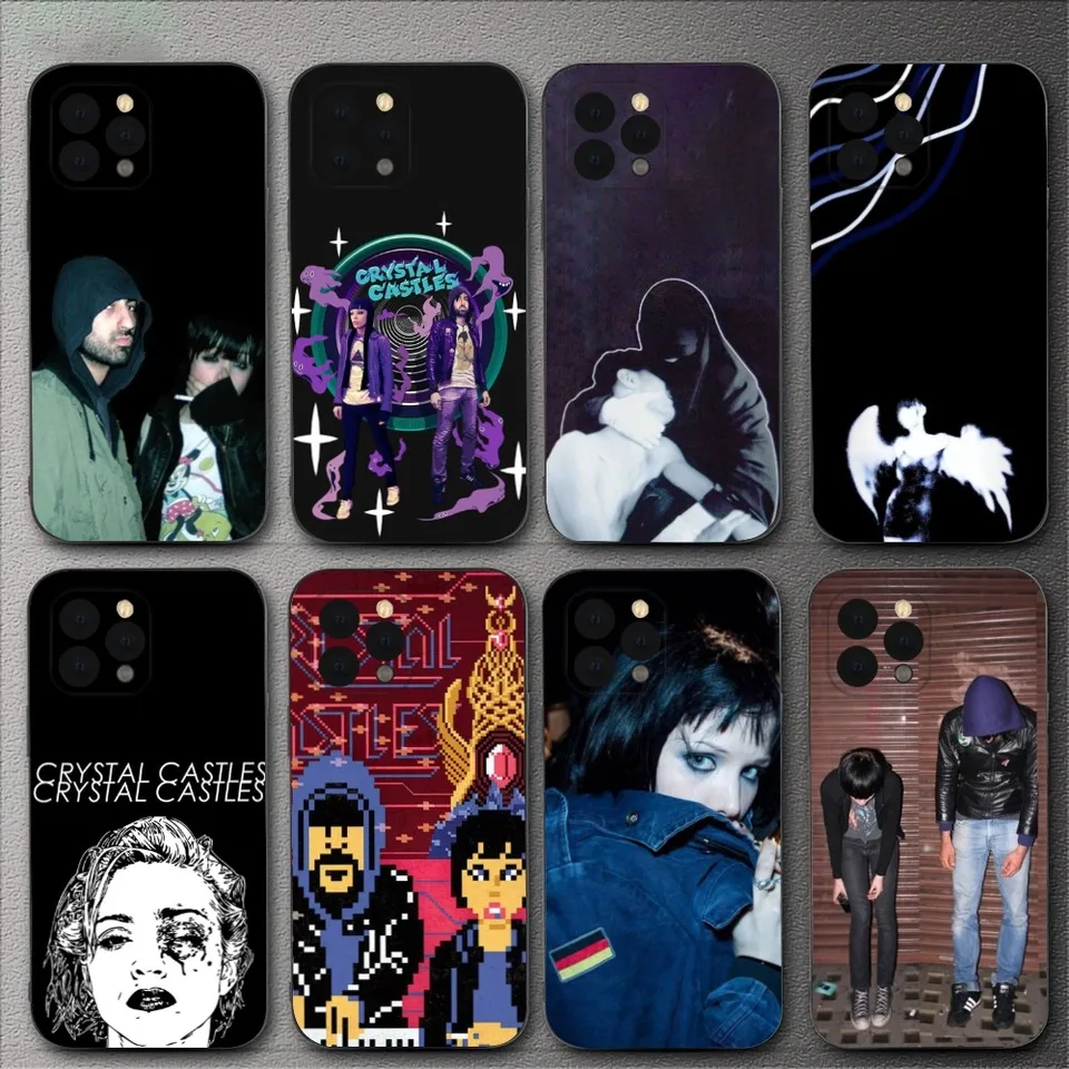 Puzdro telefónu s kabázou Castal-C pre iPhone 15,14,13,12,11, XS, XR, X, 8,7, Pro, Max a Plus, Mini Silikone Black Cover