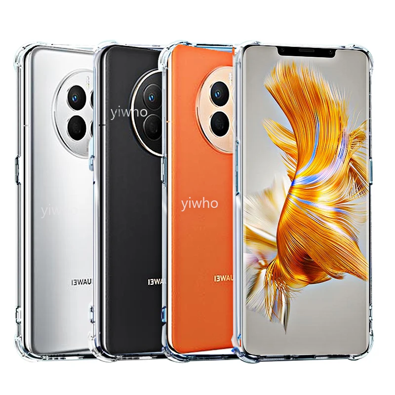 Puzdro TPU pre Huawei mate 50 Pro P50 Pro Crystal Clear Soft TPU Shot Thisping Bumper Slim Than Cover Mate50 50E P50PRO