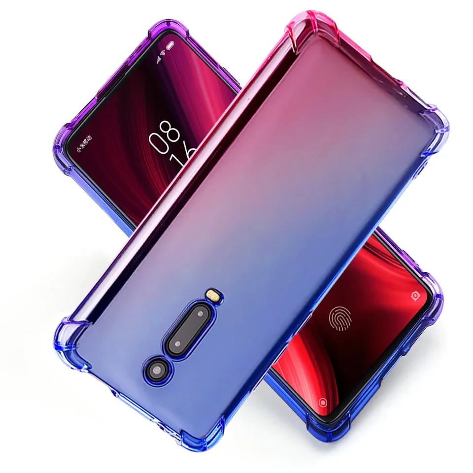 Puzdro Xiaomi Mi 9T Puzdro na telefón, Slachproof Slim Slim Ultra tenký flexibilný TPU Soft Silikone Anti-Drop Phone Cover Mi 9T 9 Pro Lite 8 6x