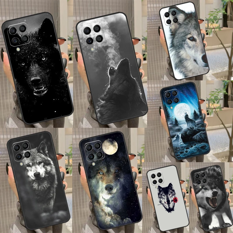Puzdro zvierat vlk pre Samsung Galaxy M21 M23 M33 M53 M12 M32 M52 M13 M20 M11 M51 M14 M34 M54 M30S