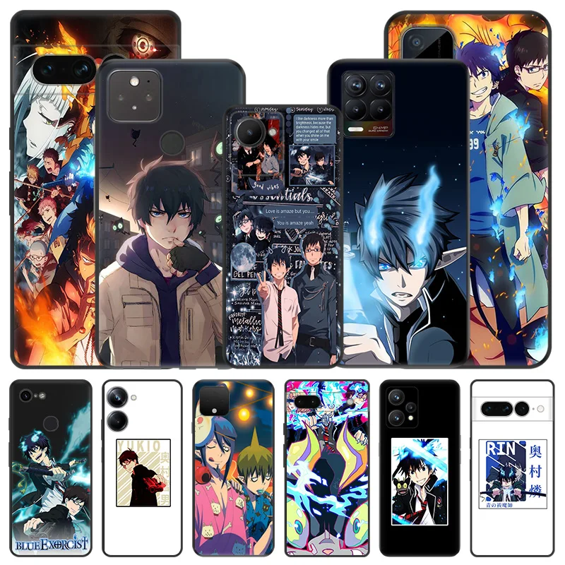 Puzdrá o mäkkých telefónoch pre pixel 8a 7a 6a 7 6 8 ao no exorcist anime cti x8b x9b x7b 70 90 x6 x7 x8 x9 A Magic5 Black Matte Cover5